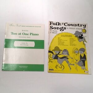 Lot of 2 Elementary Piano Music Books